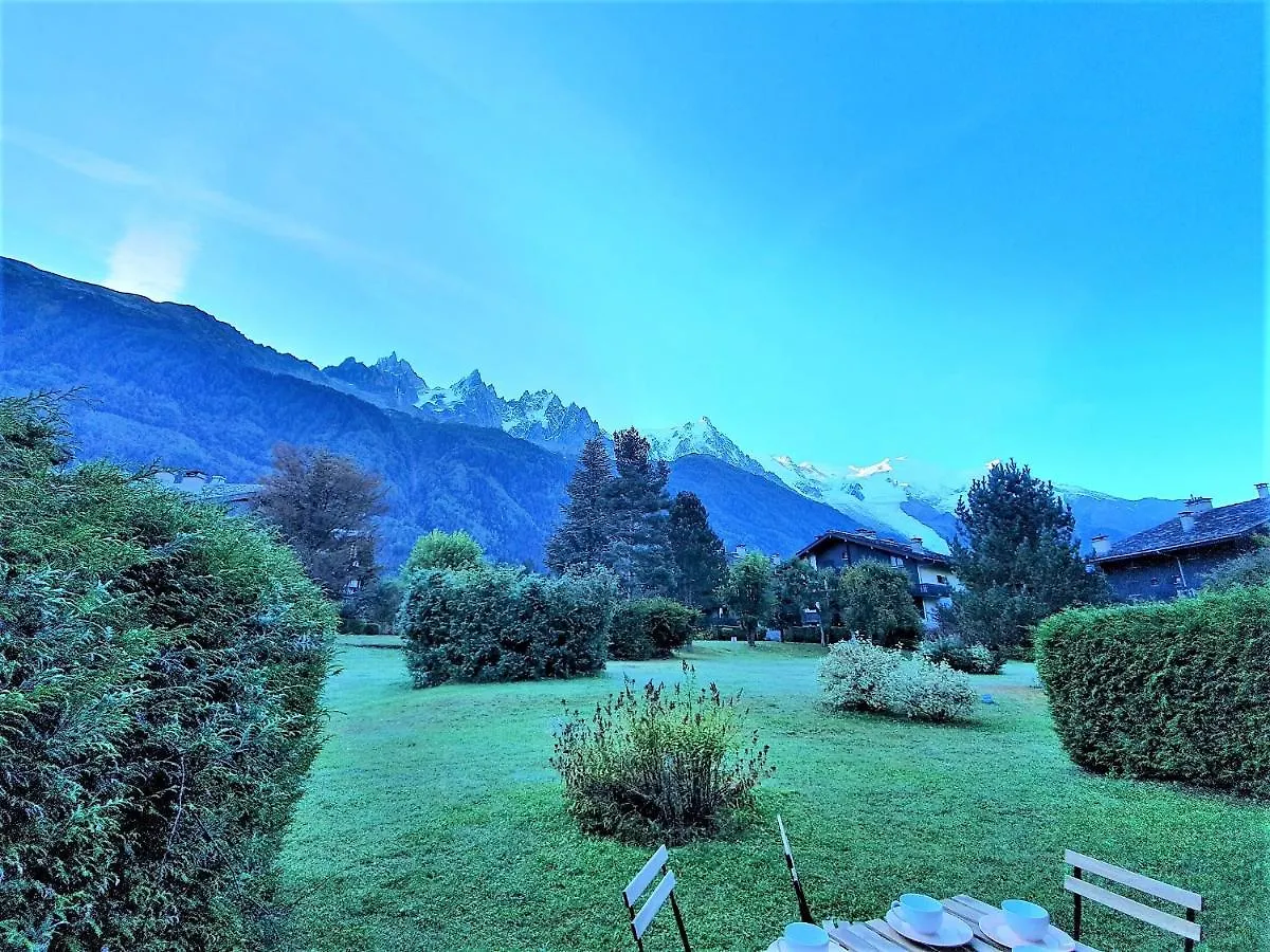 Chamonix Appartement Vue Mont Blanc Avec Jardin דירה